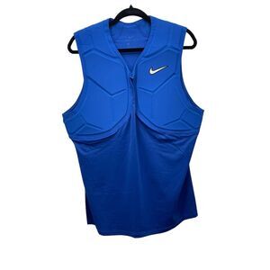 Nike Pro Combat Men’s Hyperstrong 2 Pad Football Compression Shirt Blue Size XXL